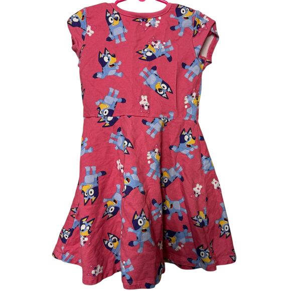 Girls Pink Bluey Dress | Size 5T - Picture 2 of 5